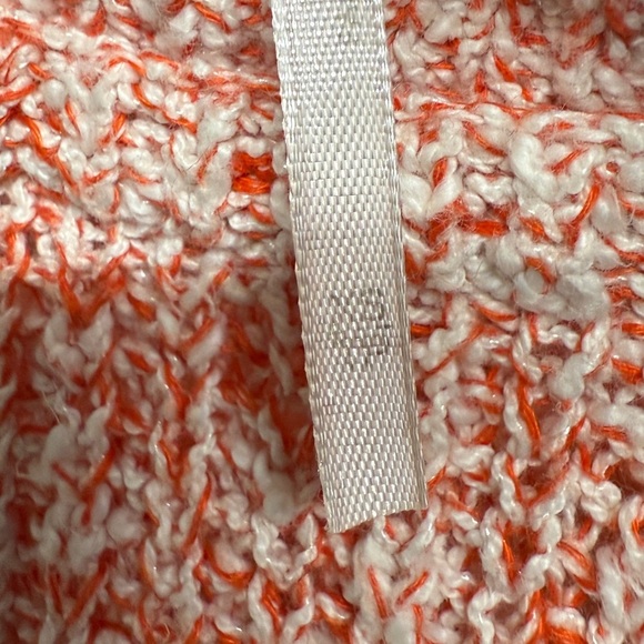 Free People Electric City Pink & White Marled Sweater XS Boho Festival - Picture 4 of 6